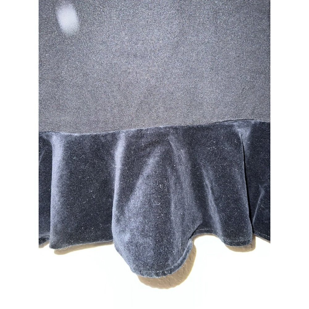 J. Crew Crop Top Peplum Style Sleeveless Velvet Ruffle Size XS (H) - Picture 3 of 7